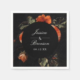 Donk Moody Romantic Floral Dutch Painterly Wedding Servet