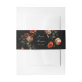 Donk Moody Romantic Floral Dutch Painterly Wedding Uitnodigingen Wikkel (Voorkant Voorbeeld)