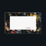Donk Moody Romantic Floral Dutch Place Card Visitekaartje<br><div class="desc">Aanpassen als plaatskaart voor uw romantische trouwtafels</div>