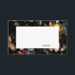 Donk Moody Romantic Floral Dutch Place Card Visitekaartje<br><div class="desc">Aanpassen als plaatskaart voor uw romantische trouwtafels</div>