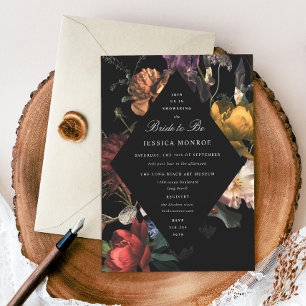 Donk Moody Romantic Floral Vrijgezellenfeest Kaart