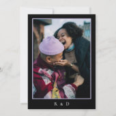 Donk Moody Romantic Lila Lavender Floral Wedding Kaart (Achterkant)