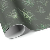 Donk Moody Woodland Greenery Green Planten Gift Cadeaupapier (Rol Hoek)