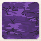 Donk Paarse Camo Kartonnen Onderzetters (Voorkant)