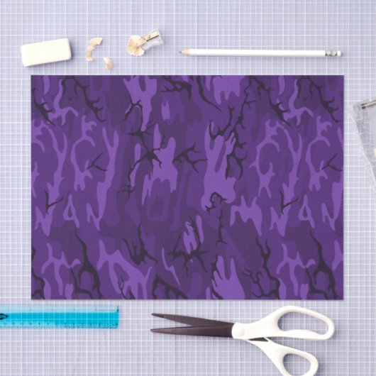 Donk Paarse Camo Tissuepapier (Craft)