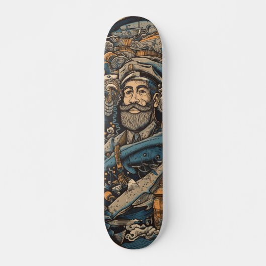 Donk psychedelic Captain Nemo Persoonlijk Skateboard (Voorkant)