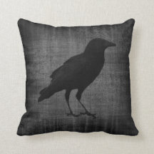 Donk Raven Gothic Pillow