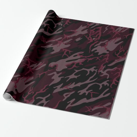 Donk Red Camo Cadeaupapier (Uitgerold)