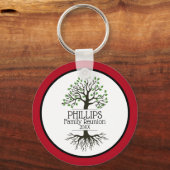 Donk Red Family Tree-reünie Sleutelhanger (Voorkant)