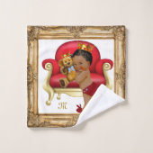 Donk Red Gold Royal Prince Teddy Bear Custom Bad Handdoek (Wasdoekje)