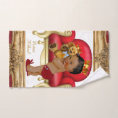 Donk Red Gold Royal Prince Teddy Bear Custom Bad Handdoek (Handdoek)