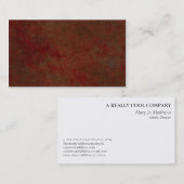 Donk Red Grungy Visitekaartje (Voorkant / Achterkant)