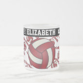 Donk Red Volleyball | Personaliseren Matglas Koffiemok (Center)