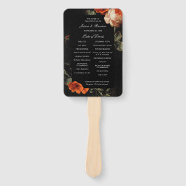 Donk Romantic Floral Rozen Nederlandse bruiloft Handwaaier