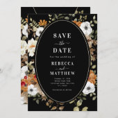 Donk Romantic Moody Floral Dramatic Black Kaart (Voorkant / Achterkant)