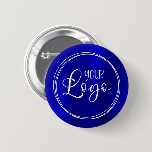 Donk Royal Blue Folie Business Logo Ronde Button 5,7 Cm (Voorkant /achterkant)