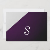 Donk Royal Paars Outline on Gray Gradient Kaart (Achterkant)