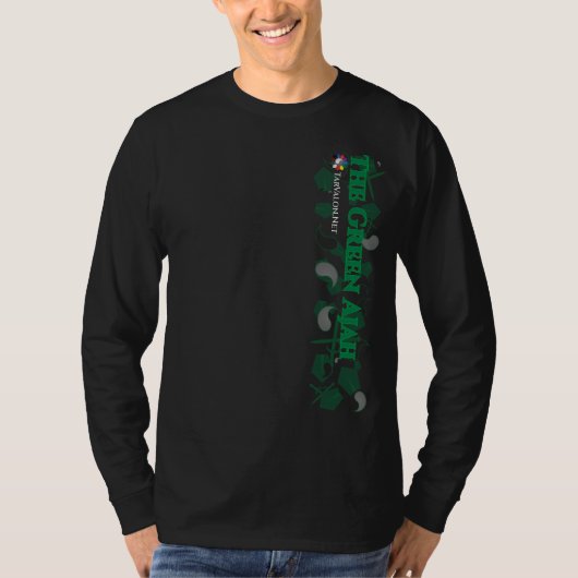 Donk TarValon.Net Groene Verspreide Pennants Boven T-shirt (Voorkant)