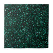 Donk Turquoise Blueish Spring Green Glitter Tegeltje (Voorkant)