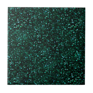 Donk Turquoise Blueish Spring Green Glitter Tegeltje