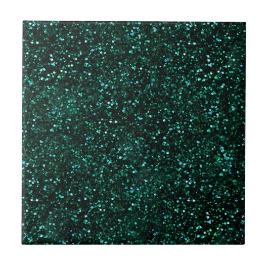 Donk Turquoise Blueish Spring Green Glitter Tegeltje (Voorkant)