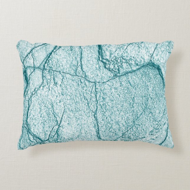 Donk Turquoise Marble Kijk Accent Kussen (Voorkant)