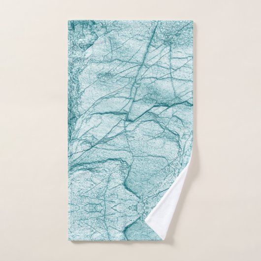 Donk Turquoise Marble Kijk Bad Handdoek (Handdoek)