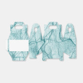 Donk Turquoise Marble Kijk Bedankdoosjes (Uitgevouwen)