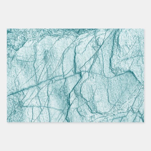 Donk Turquoise Marble Kijk Inpakpapier Vel (Voorkant)