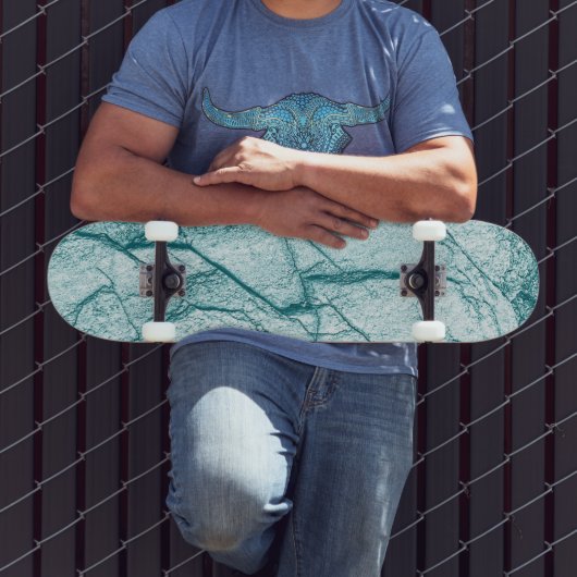 Donk Turquoise Marble Kijk Persoonlijk Skateboard (Buiten 3)