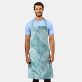 Donk Turquoise Marble Kijk Schort (Gedragen)