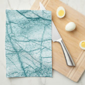 Donk Turquoise Marble Kijk Theedoek (Quarter Fold)
