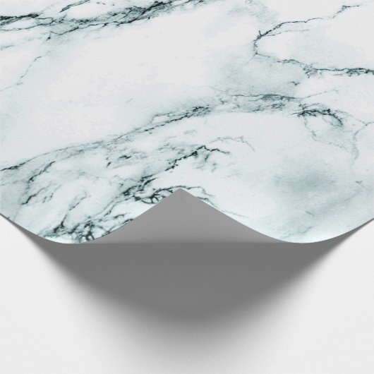 Donk Turquoise Vein Marble Kijk Cadeaupapier (Hoek)