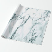 Donk Turquoise Vein Marble Kijk Cadeaupapier (Uitgerold)