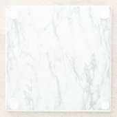 Donk Turquoise Vein Marble Kijk Glazen Onderzetter (Achterkant)