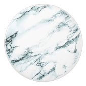Donk Turquoise Vein Marble Kijk Keramische Knop (Voorkant)