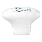 Donk Turquoise Vein Marble Kijk Keramische Knop (Zijkant)