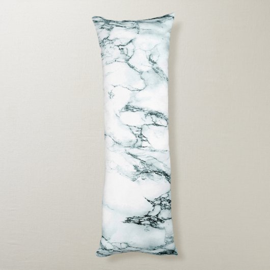 Donk Turquoise Vein Marble Kijk Lichaamskussen (Achterkant (Verticaal))
