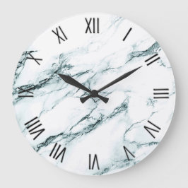 Donk Turquoise Vein Marble w Roman Numerals Grote Klok
