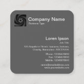 Donk Vortex Fractal Vierkante Visitekaartje (Achterkant)