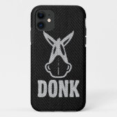 DONK - White on Black - iPhone 5 Hoesje (Achterkant)