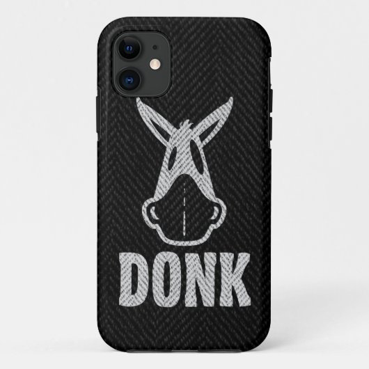 DONK - White on Black - iPhone 5 Hoesje (Achterkant)