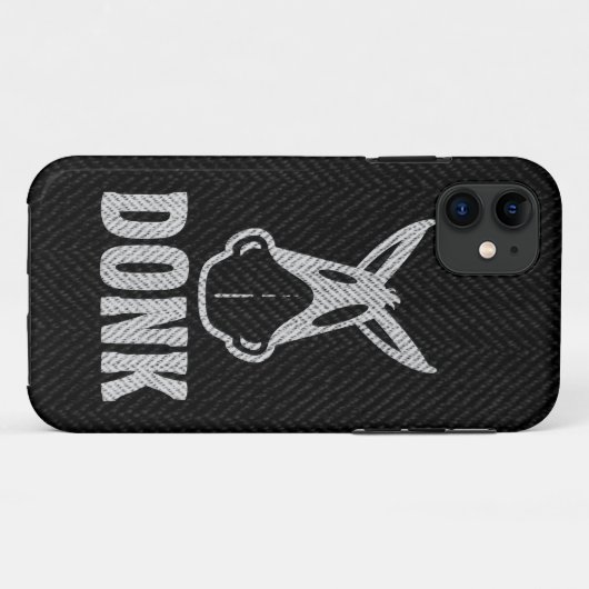 DONK - White on Black - iPhone 5 Hoesje (Achterkant (horizontaal))