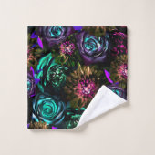 Donk Wonderland Bold Glamor Floral Flowers Bad Handdoek (Wasdoekje)