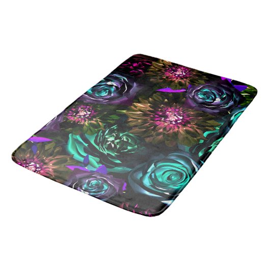 Donk Wonderland Bold Glamor Floral Flowers Badmat (Gekanteld)