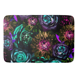 Donk Wonderland Bold Glamor Floral Flowers Badmat