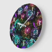 Donk Wonderland Bold Glamor Floral Flowers Grote Klok (Hoek)