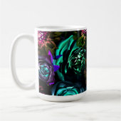 Donk Wonderland Bold Glamor Floral Flowers Koffiemok (Links)