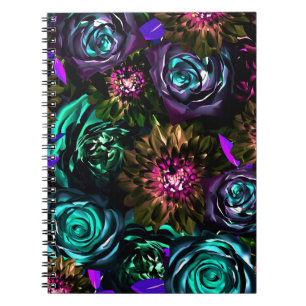 Donk Wonderland Bold Glamor Floral Flowers Notitieboek