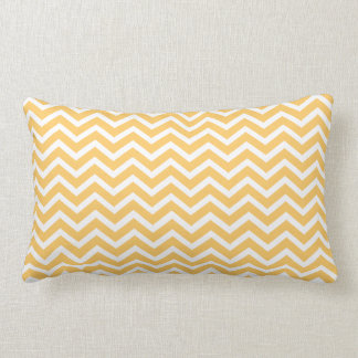 Donk Yellow Chevron Lumbar Pillow Kussen